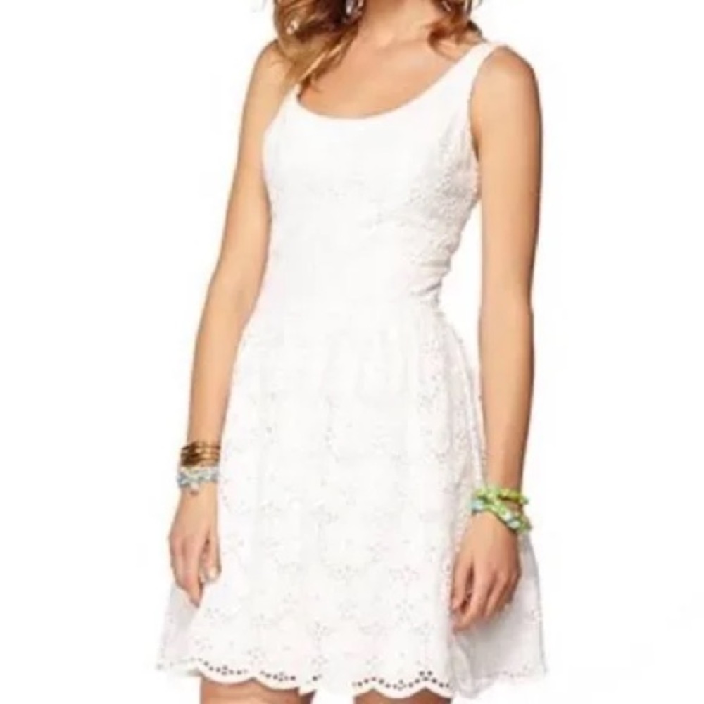 Lilly Pulitzer Calhoun Scoop Neck White 00